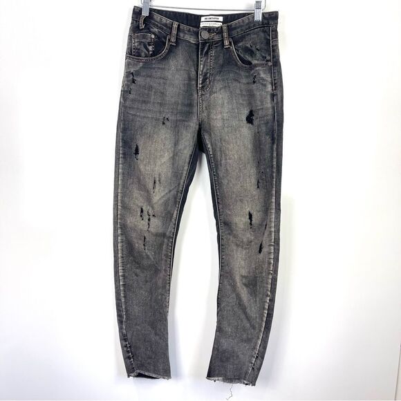 One x One Teaspoon Scallywags Distressed Skinny Ankle High Waist Jeans Size 29 - Picture 1 of 10